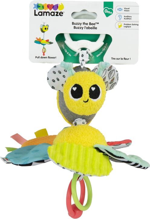 Actual product image Tomy Clutching toy Clip N Go bee