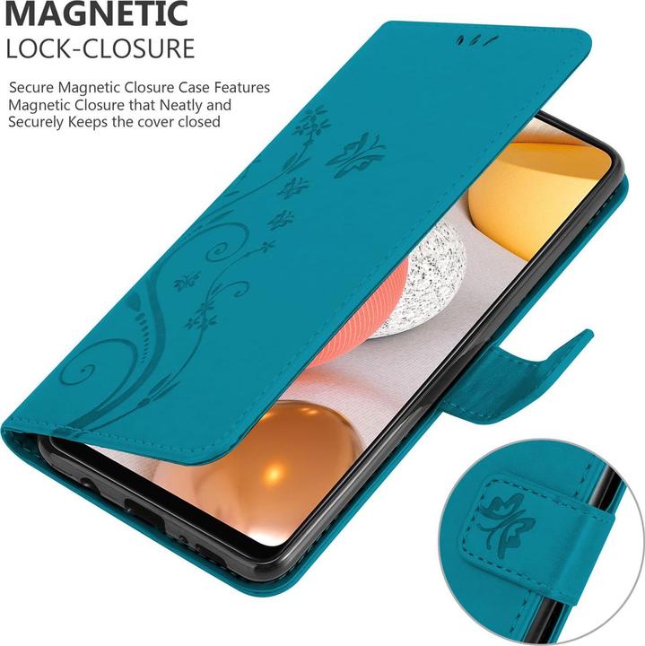 Produktbild Cadorabo Flower Book Cover (Samsung Galaxy A42 5G, Samsung Galaxy M42 5G)