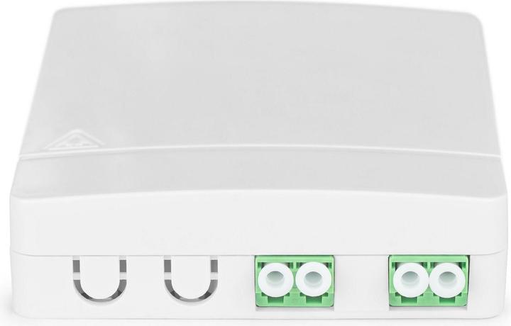 Produktbild Digitus FTTH anschlussdose mit 2x LC (APC) DX Adapter Wand montage