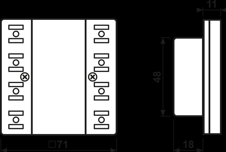 Produktbild JUNG Funk-Wandsender-Modul eNet 4-kanalig FM LS 5004 M