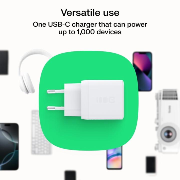 Actual product image GreenCell Charger Green cell Lādētājs PowerSource Solo30 30W White (30 W, 1 portion)