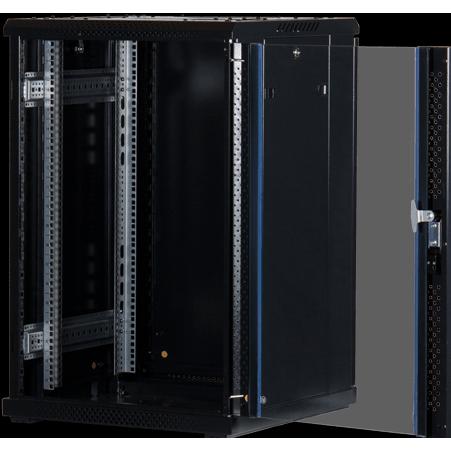 Thumbnail - Rockstable 19" 18 HE 600x600x900mm (10.86 HE, 19 Zoll Rack), Serverschrank, Schwarz