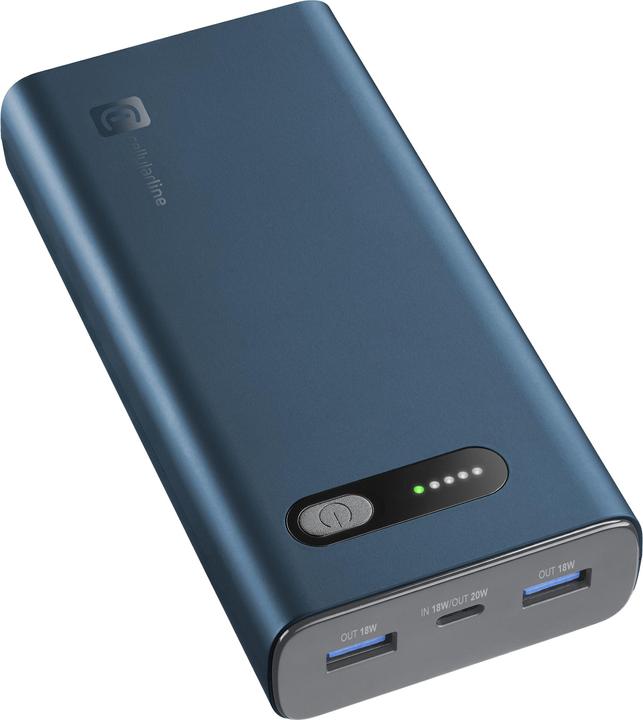 Produktbild Cellularline CELLULAR L& CLL PB FAST 20000 GR (20000 mAh, 20 W, 74 Wh)