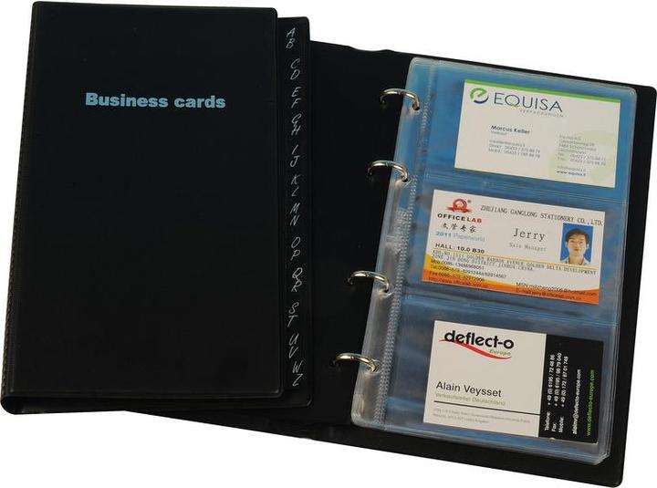 Immagine prodotto Dufco Raccoglitore ad anelli per biglietti da visita (10,5 x 6,5 cm)