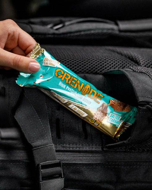 Actual product image Grenade Carb Killa Chocolate Chip Salted Caramel Protein Bar (12x60g) (Chocolate, Nougat, Caramel, 12 pcs., 810 g)