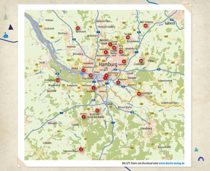 Produktbild In und um Hamburg. Wanderungen für die Seele (Deutsch, Annett Rensing, 2023)