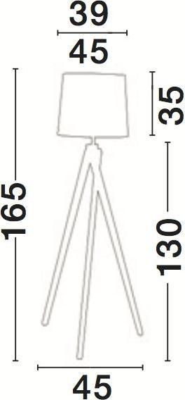 Image du produit Nova Luce Lampadaire tripode Alma (E27)