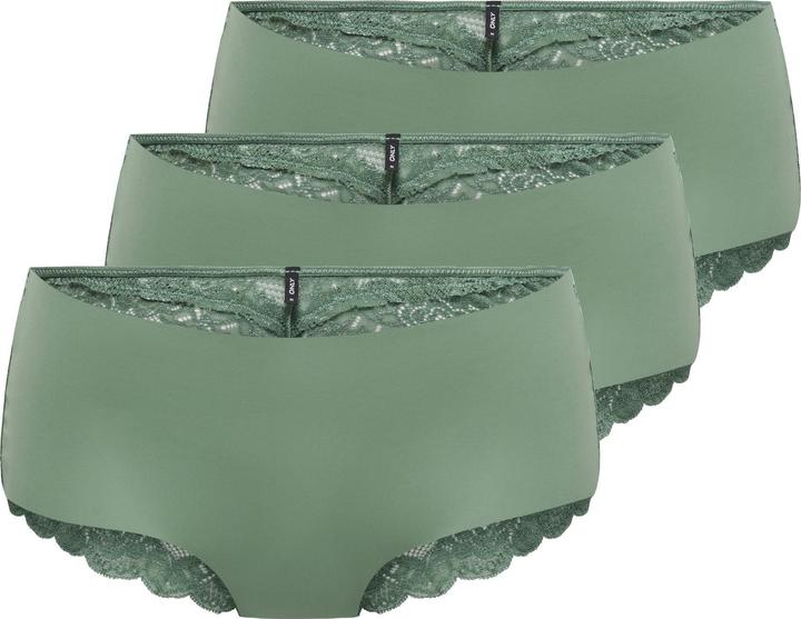 Only Onlchloe Lace S.Skin Brief 3-Pk (XS, 3er Pack)