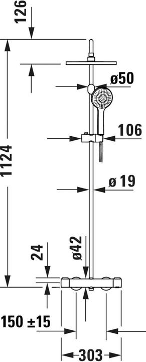 Image du produit Duravit Système de douche Shower Systems