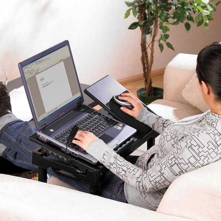 Produktbild General Office Notebook-Tisch mit Schwanenhals-LED