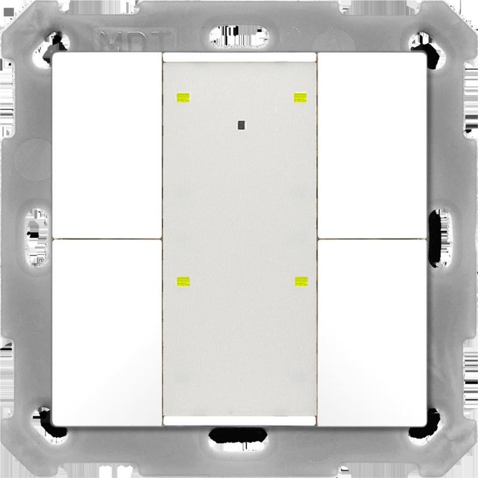 MDT BE-TA55P4.G2, Taster + Schalter, Weiss