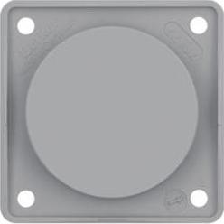 Berker Blindabdeckung, glänzend INTEGRO Wandmontage Grau