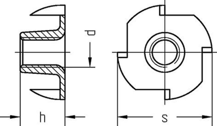 Image du produit Dresselhaus Écrou à enfoncer (M8)