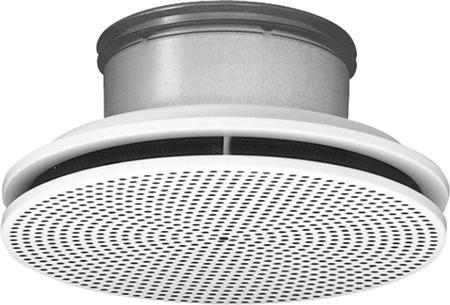 Actual product image Lindab Ceiling light PCA 160 (RAL9003), round with perforated plate, for horizontal supply and exhaust air.