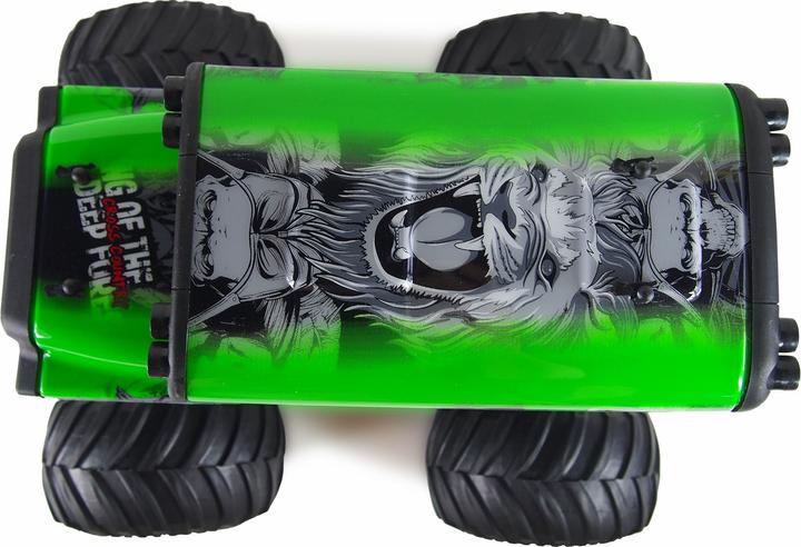 Actual product image Amewi Crazy Schoolbus Electric Brushed Monster Truck 2WD 1:16 RTR green