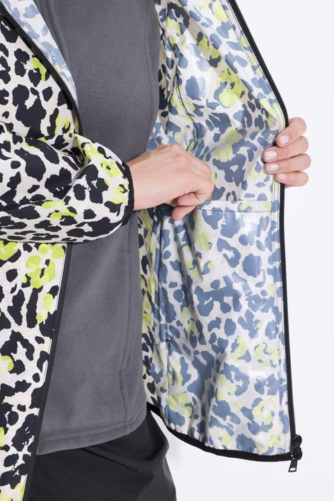 Actual product image Ulla Popken Leopard Print Rain Jacket (58)
