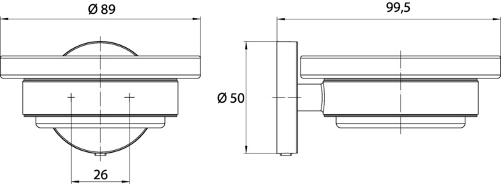 Produktbild Emco ROUND Seifenhalter schwarz matt 433013300
