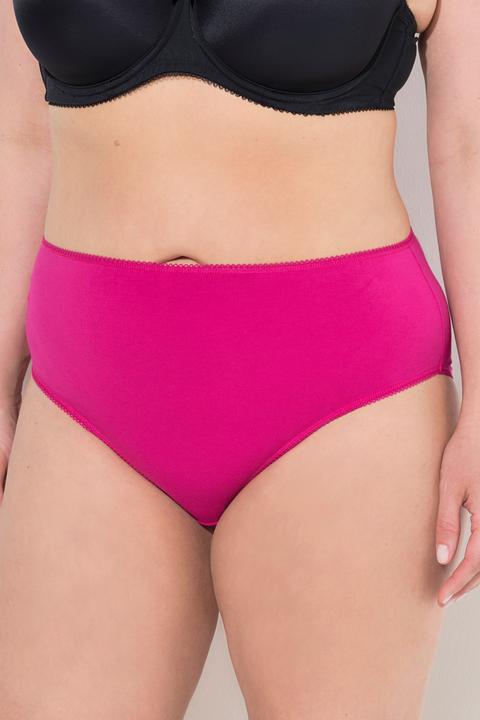 Immagine prodotto Ulla Popken Slip midi in confezione da cinque con orli con pizzo (46, 48, Confezione da 5 pezzi)
