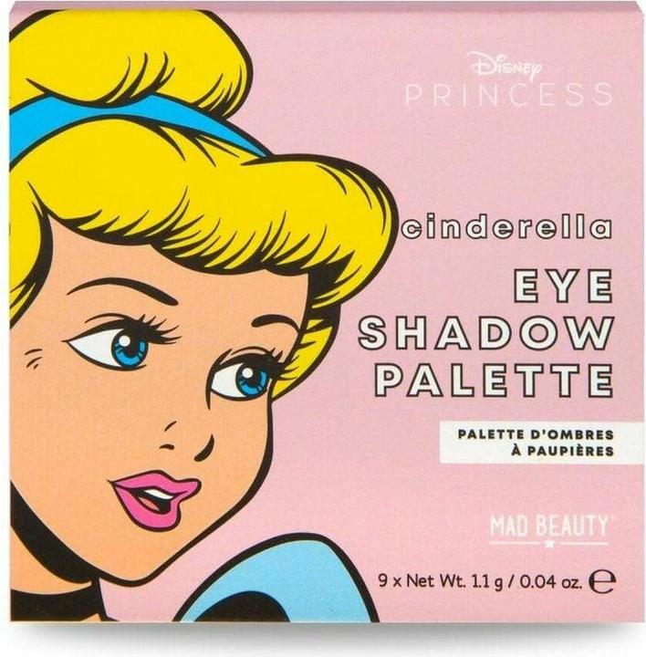 Mad Beauty Pop Princess Mini Eyeshadow Palette Cinderella (9 Farben)