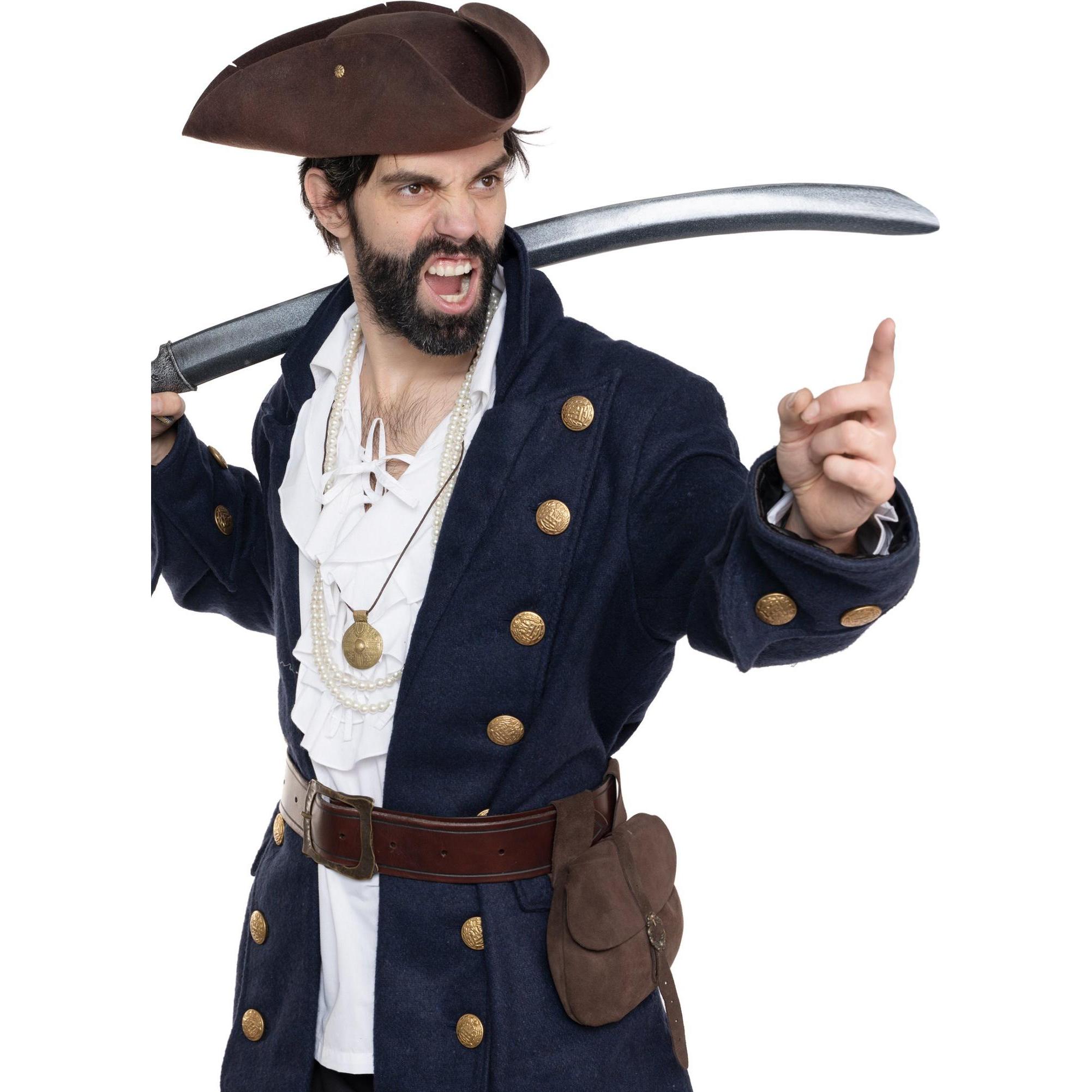 Thumbnail - Supreme Replicas Piraten Gehrock Silver - Blau, gold (XL)