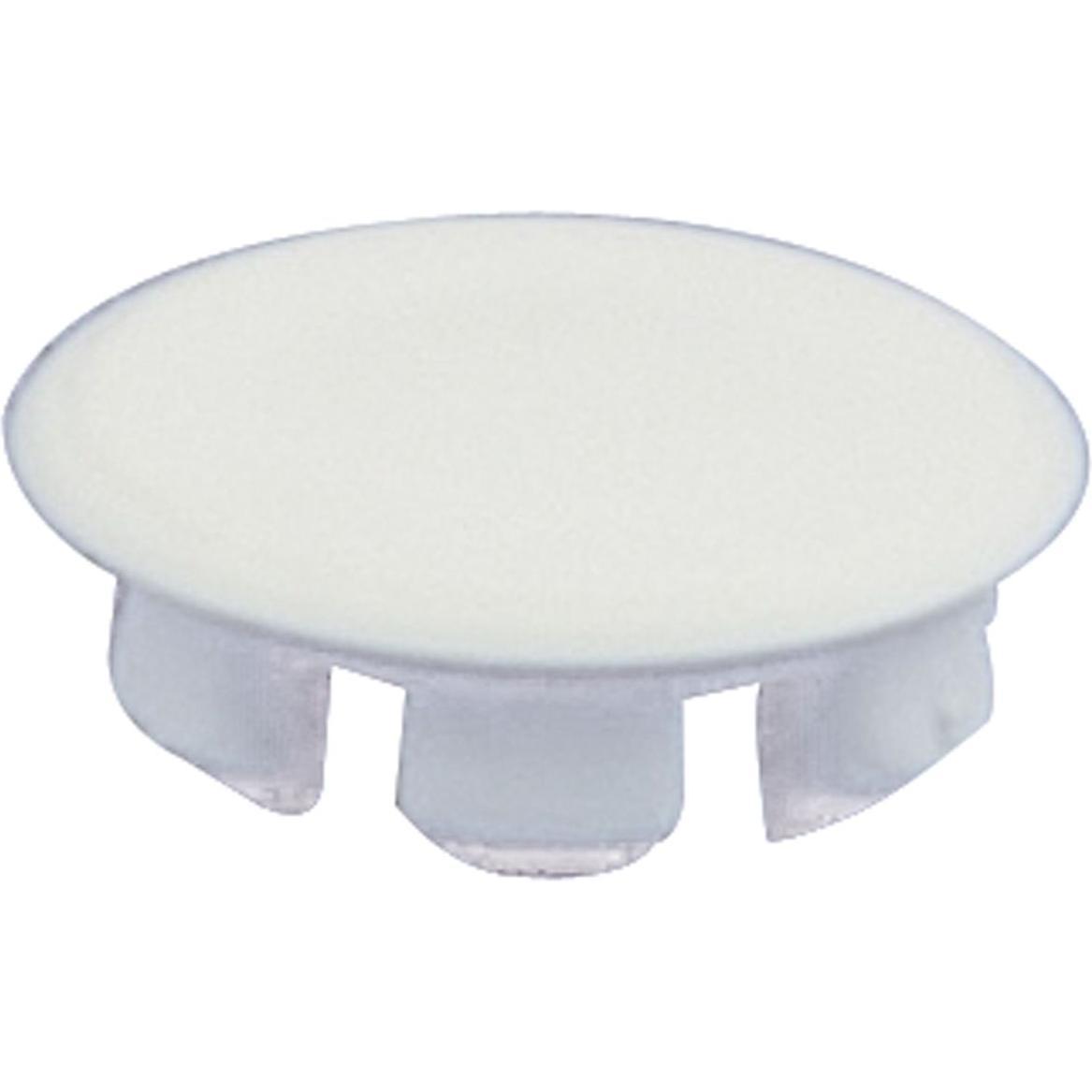 Camar, Möbelausstattung, Abdeckkappe zu Schrankaufhänger 817, Bohrung ø10 mm, Kunststoff weiss (1 Stk.)