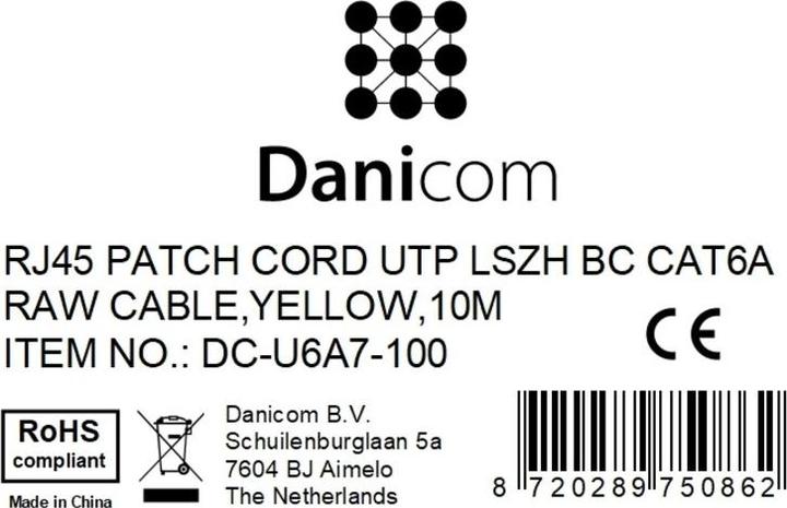 Produktbild Dsit CAT6a Netzwerkkabel 100% Kupfer (U/FTP, CAT6a, 10 m)