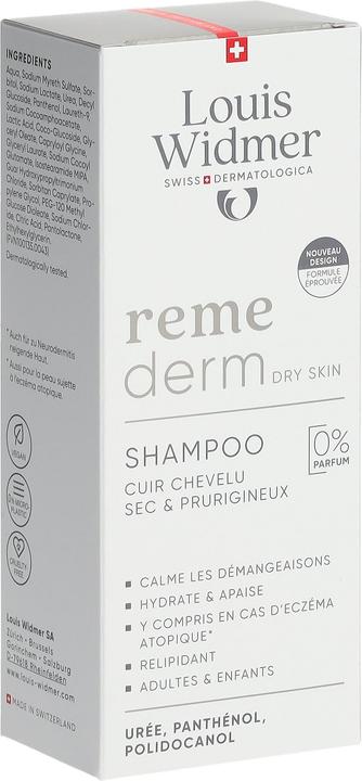 Actual product image Louis Widmer Remederm Shampoo ohne Parfum (150 ml, Liquid shampoo)