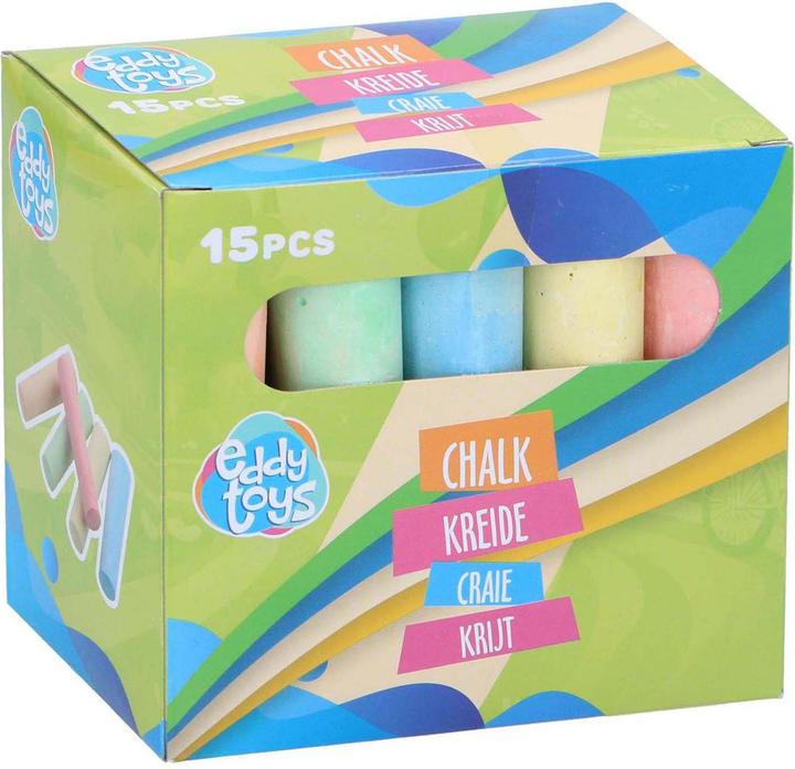Productafbeelding Eddy Toys Krijt 10,5x2,5x2,2cm 15st CSF (15x)