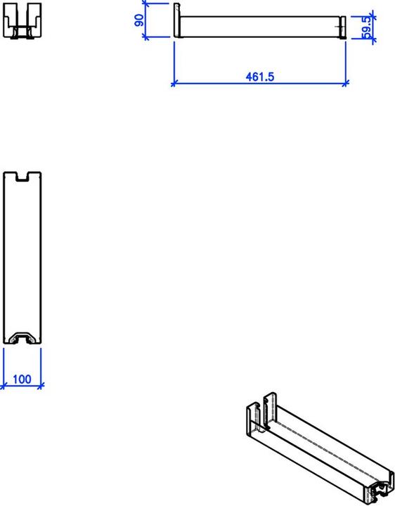 Produktbild Peka Metall Einhängetablar Liro (1 Stk.)