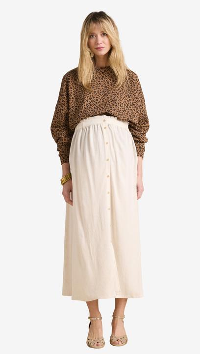 Image du produit Envie de Fraise Langer Umstandsrock aus softem Leinenmix (44)