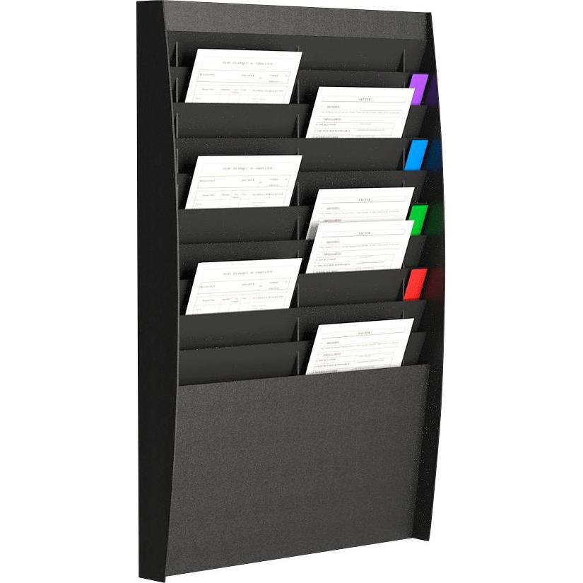 Paperflow, Prospektständer, Sortiertafel 20 Fä. schwarz (A4)
