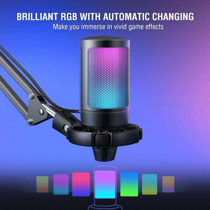 Productafbeelding Fifine RGB gaming microfoon