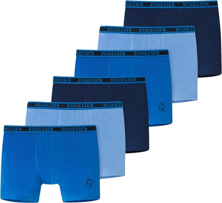 Actual product image Schiesser Pack of 6 Kids Boys 95/5 Organic Cotton Shorts / Pants (92, pack of 6)