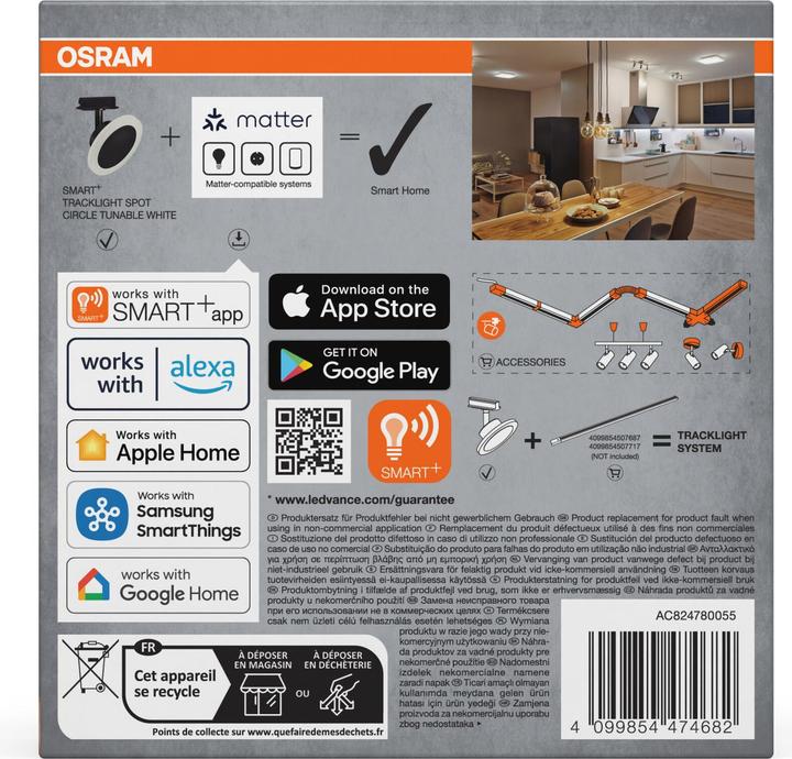 Produktbild Osram SMART+ Matter Tracklight Circle (350 lm)