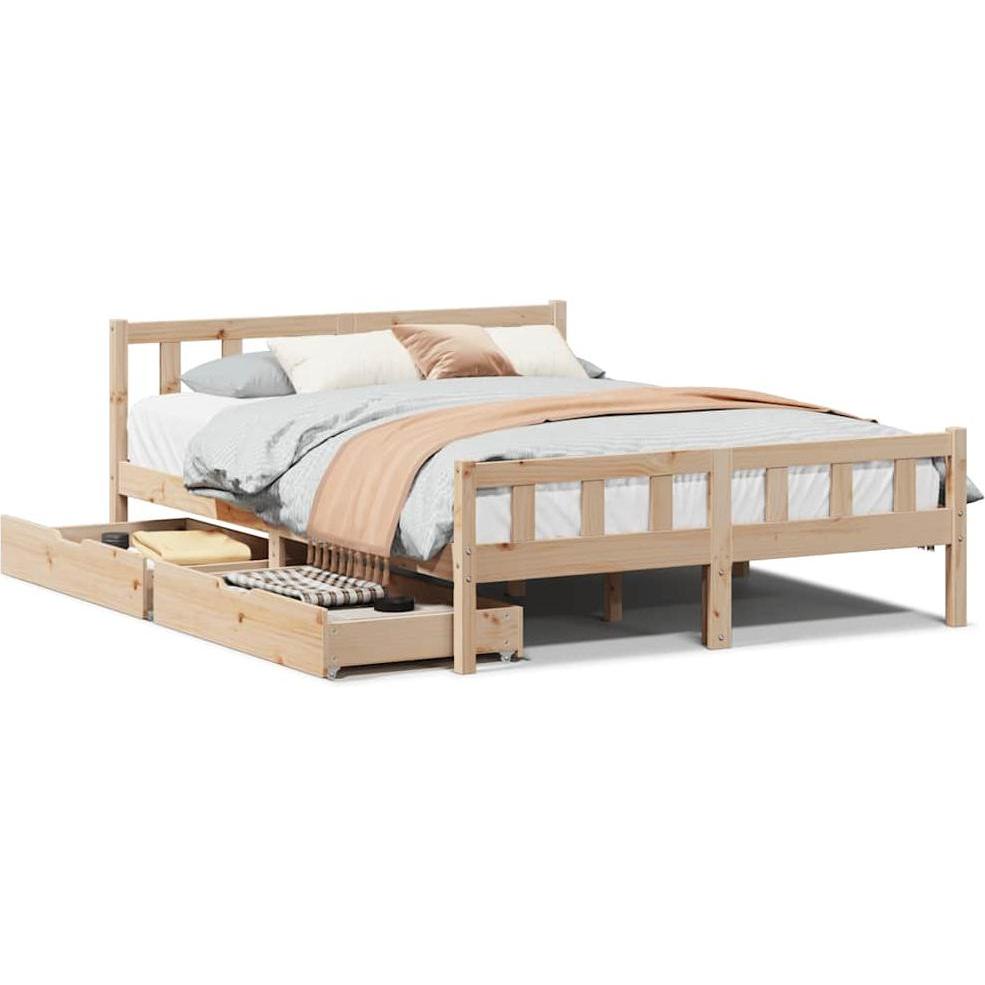 VidaXL, Bett, Bett ohne Matratze (120 x 190 cm)