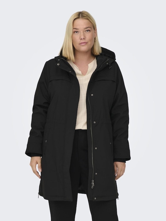 Produktbild Only Kapuze Gerippte Ärmelbündchen Mantel Langer Parka (46)