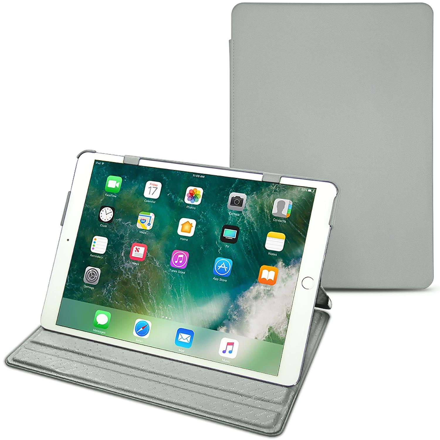 Noreve Lederschutzhülle horizontal (iPad Air 2019 (3. Gen)), Tablet Hülle, Grau
