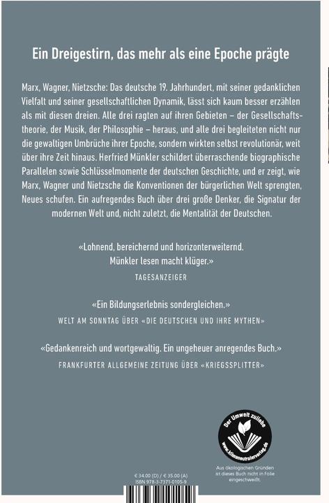 Actual product image Marx, Wagner, Nietzsche (German, Herfried Muenkler, 2021)