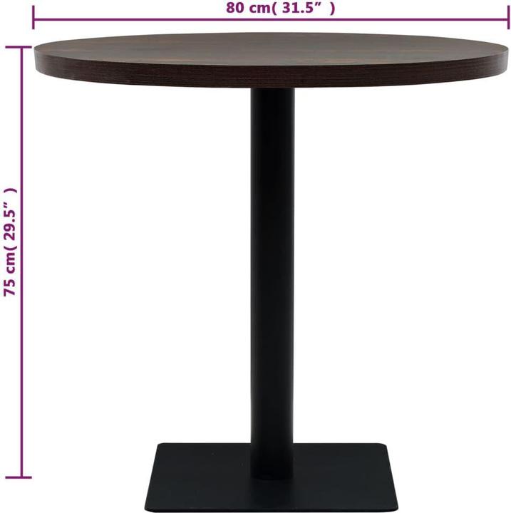 Image du produit vidaXL Bistrotisch (80 x 75 cm)
