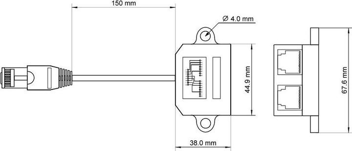 Actual product image Goobay Network Doppler (Network Accessories)