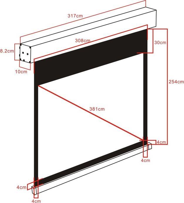 Produktbild Multibrackets M Motorized Projection Screen 300x220 (150", 4:3)