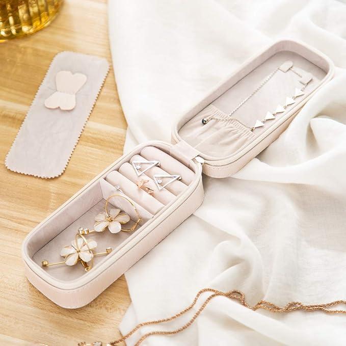 Produktbild Only-Bags.Store Travel Jewelry Box, Portable Jewelry Case, PU Jewelry Box, Small Jewelry Container, Jewelry Boxes