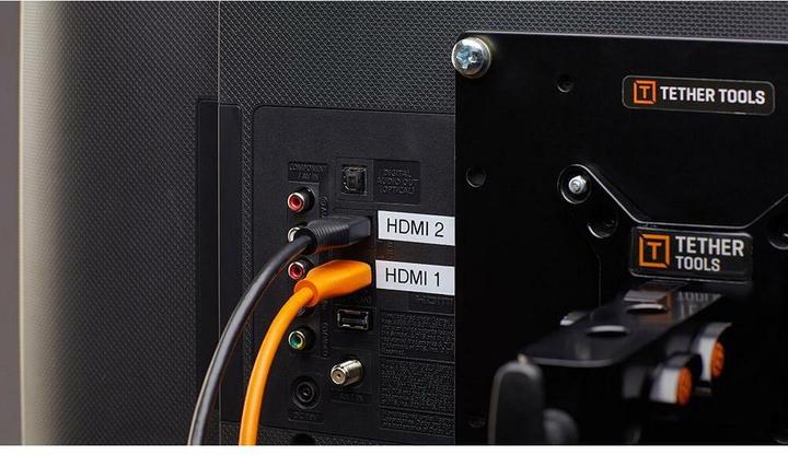 Produktbild Tether Tools Kabel TetherPro HDMI Micro zu HDMI 2.0, 0.3 m Schwarz (0.30 m, HDMI, 2.0)