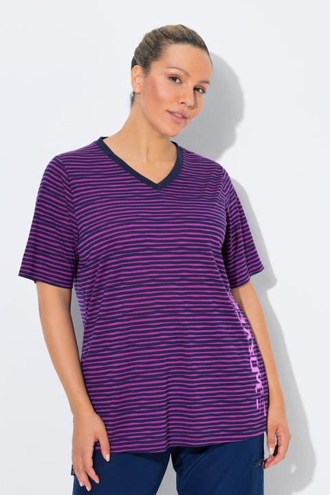 Actual product image Ulla Popken Striped Antibacterial Tee (54, 56)