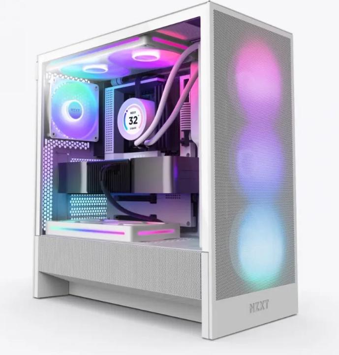 Produktbild NZXT H5 Flow RGB (2024) Wit - Midtowermodel (CC-H52FW-R1) (ATX)