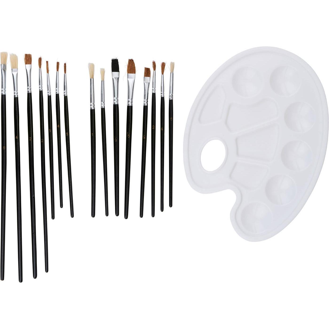 Thumbnail - Artico, Pinsel, Pinsel und Palette, 16dlg.