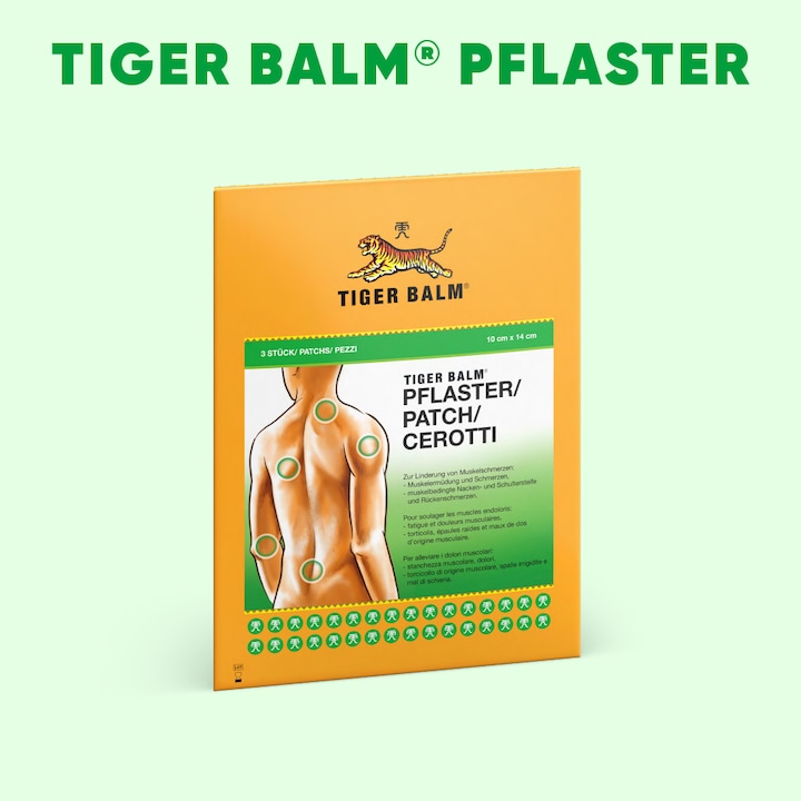 Actual product image Tiger Balm Plaster for muscle pain (3 x)