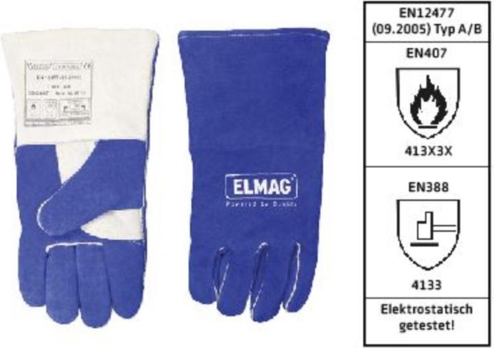 Image du produit Elmag Gants de soudure à 5 doigts WELDAS 10-2087 L (9)