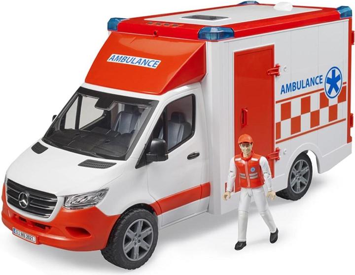Actual product image Bruder MB Sprinter ambulance with driver