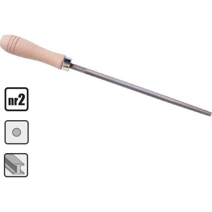 Richmann, Raspel + Feile, STEEL FILE 200 MM ROUND
